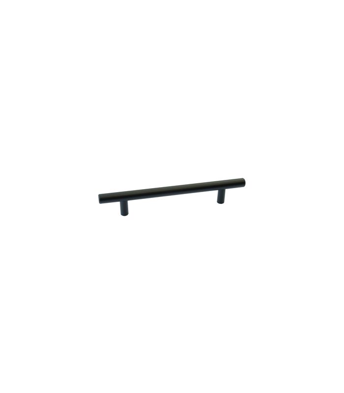 Möbelgriff Thassos schwarz matt Ø 12mm, H 32 x L 380mm x BA 320mm