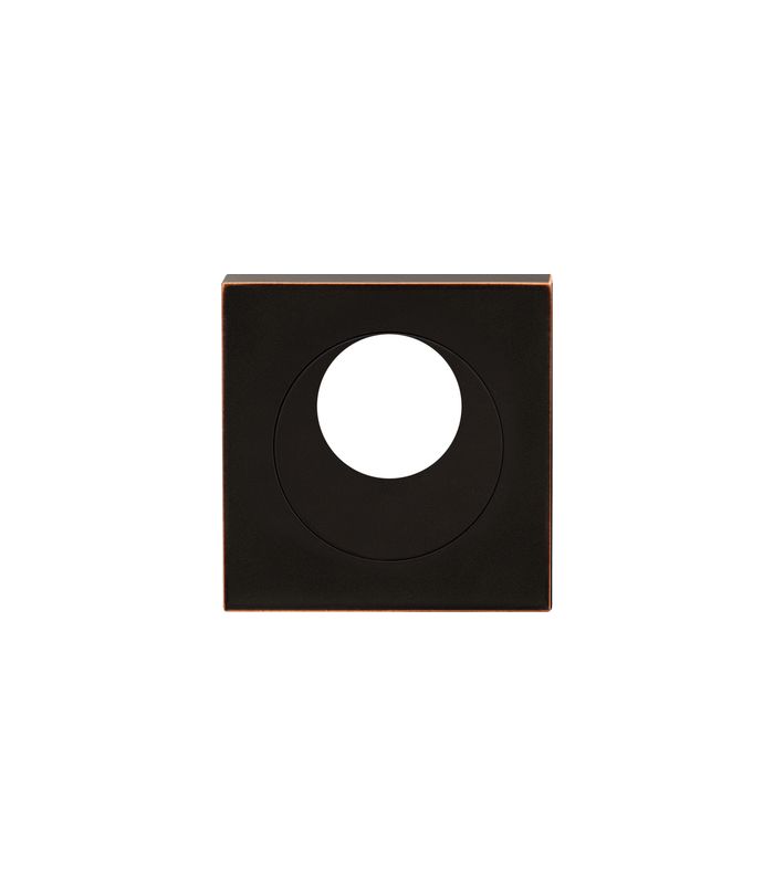 Drückerrosette EZ1340 KAV KABA 22,3 mm quadr. Edelstahl matt/Antik Bronze