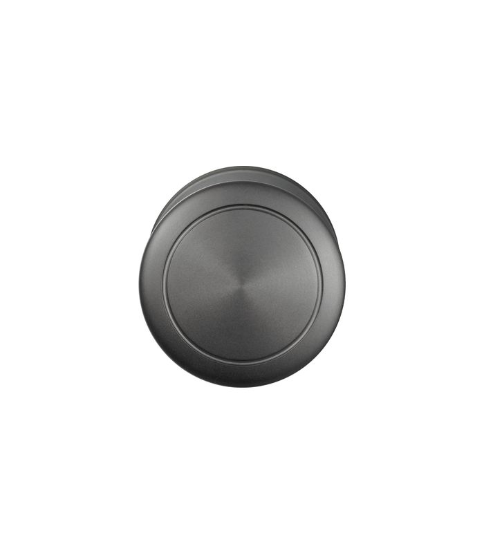 Knopf mit Rosette EK530R2 fest Ring Titan grau