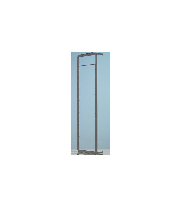 Höhenverstellbarer Tragrahmen Dispensa 90°, B 362 mm, H 1900 - 2300 mm, silber