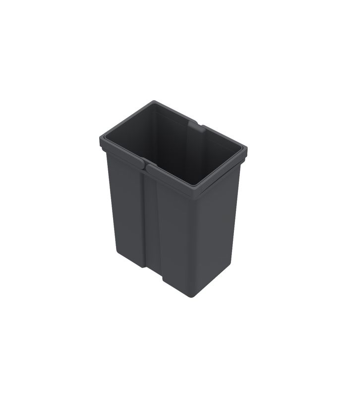 Eimer 8 l, Kunststoff, anthrazit, B x T x H 152 x 225 x 295 mm, Für Abfallsystem AvanTech YOU Pull, ArciTech Pull, InnoTech Pull