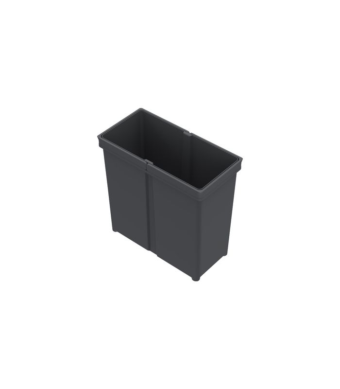 Eimer 11 l, Kunststoff, anthrazit, B x T x H 152 x 304 x 295 mm, Für Abfallsystem AvanTech YOU Pull, ArciTech Pull, InnoTech Pull