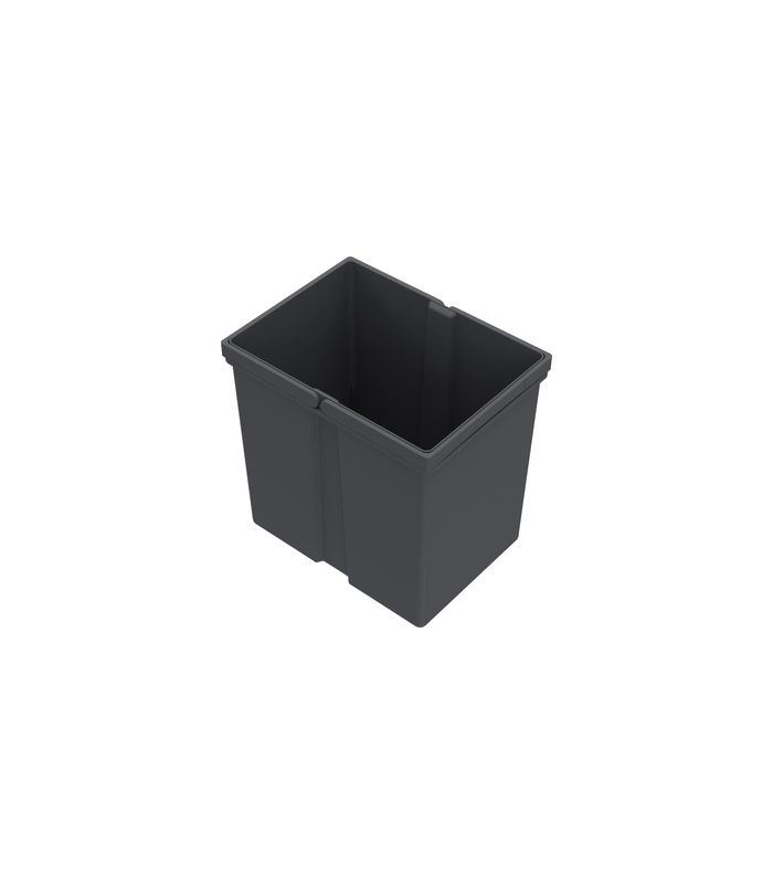 Eimer 17 l, Kunststoff, anthrazit, B x T x H 225 x 304 x 295 mm, Für Abfallsystem AvanTech YOU Pull, ArciTech Pull, InnoTech Pull