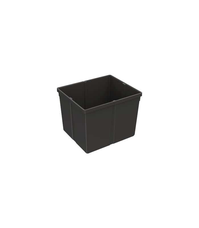 Eimer 11 l, Kunststoff, anthrazit, B x T x H 146 x 356 x 275 mm, Für Abfallsystem Bin.it Prime