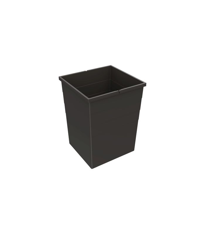 Eimer 55 l, Kunststoff, dunkelgrau, B x T x H 385 x 358 x 500 mm, Für Abfallsystem Cargo Synchro