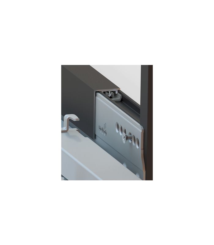 Cadro L-Profil AvanTech YOU / Actro YOU / Actro 5D, 3000 mm, Edelstahl Optik