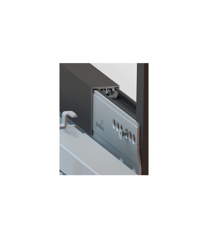 Cadro U-Profil AvanTech YOU / Actro YOU / Actro 5D, 3000 mm, schwarz matt