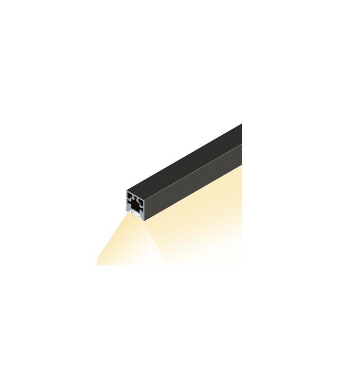 Cadro Lichtprofil Basis Edelstahl Optik