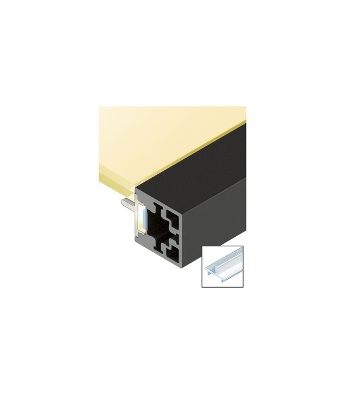 Cadro Diffusionsprofil mit Steg transluzent