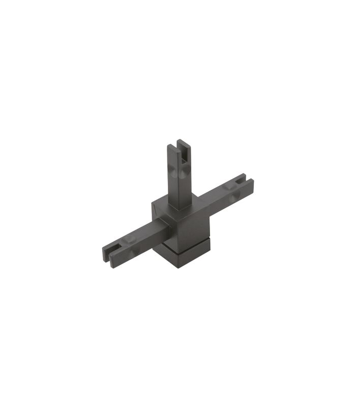 Cadro Verbindungsknoten 3-fach 2D mit Höhenverstellung Edelstahl Optik