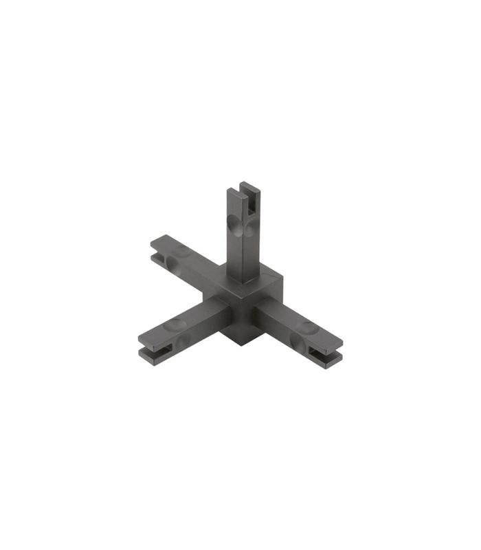 Cadro Verbindungsknoten 4-fach Edelstahl Optik