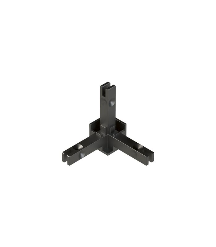Cadro Verbindungsknoten 3-fach LED-Verbindung Edelstahl Optik