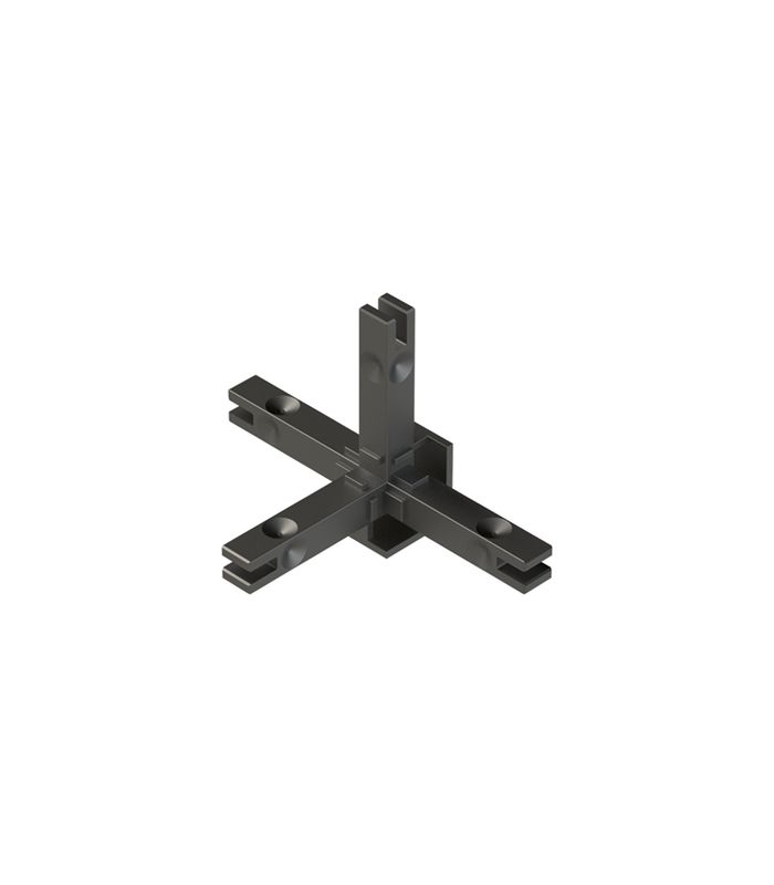 Cadro Verbindungsknoten 4-fach LED-Verbindung Edelstahl Optik