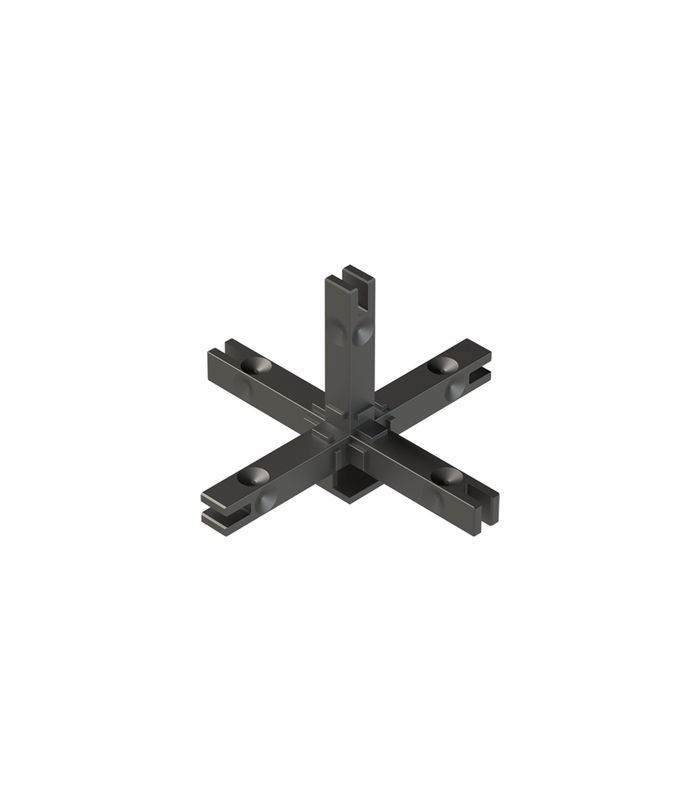 Cadro Verbindungsknoten 5-fach LED-Verbindung Edelstahl Optik