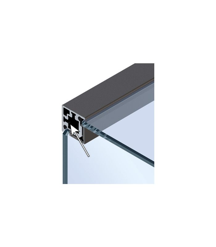 Eckprofil,L 3.000xB18xH18mm,ER-Optik CADRO 9303913,kürzbar,4mm