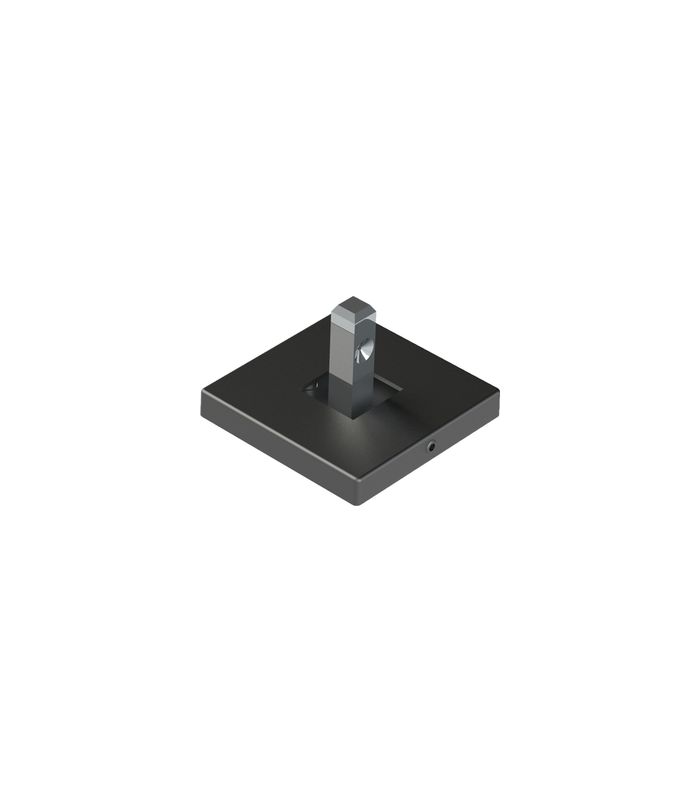 Cadro Wand- / Bodenbefestigung 55 x 55 mm Edelstahl Optik