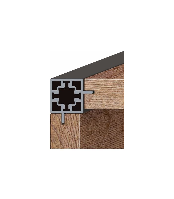 Eckprofil,L 3.000xB18xH16mm,ER-Optik CADRO 9352712,Doppelnut,16mm