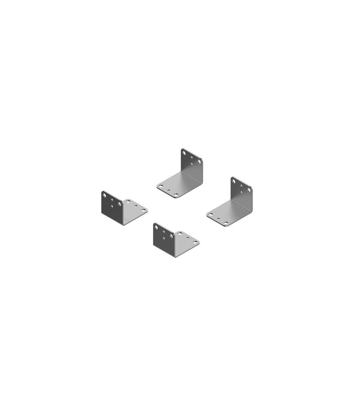HETTICH Montagewinkel 9352746 Stahl verzinkt, B 45, H 45, T 57, S 2