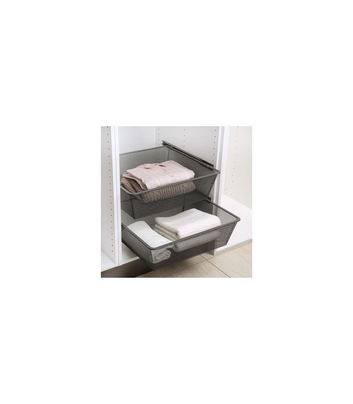 Schrank-Wäschekorb,St anthrazit pulverbeschichtet 9352781,ausziehbar, KB 500mm