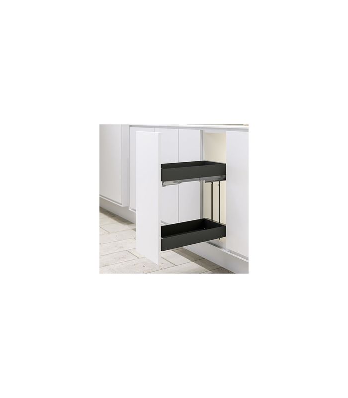 Unterschrank -Ausz.rahmen,m.Vollausz.,ls/rs K-Line Base 9352786 KB 300mm,anthrazit