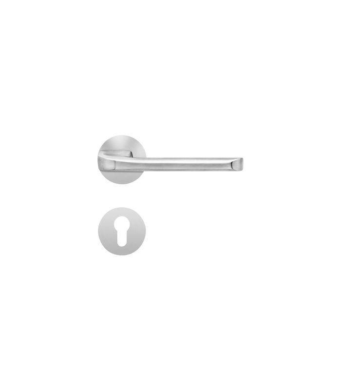 Drücker-Rosettengarnitur Tower EPL86 PZ Edelstahl matt TS 38-47mm PlanDesign