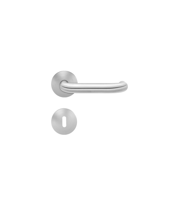 Drücker-Rosettengarnitur Kreta XL EPRO17 GK4 BB Edelstahl matt TST 35-75mm