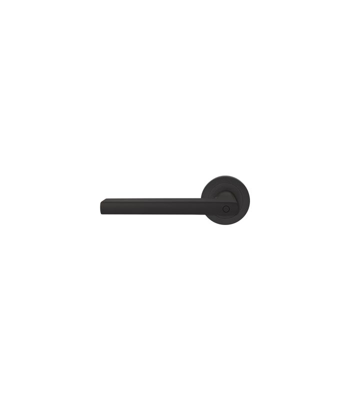 Drücker-Rosettengarnitur Montana ER54 DIN L ohne Schlüsselrosette Kosmos schwarz KD Basic TS 45mm