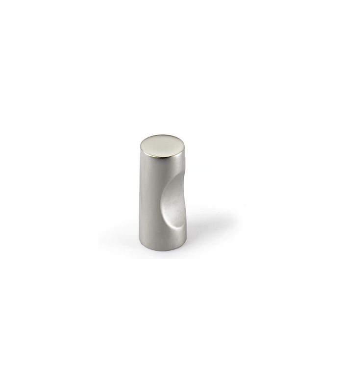 Möbel- Knopf, Almus, 9112588, Durchmesser 12mm, Höhe 24mm, Zink matt vernickelt