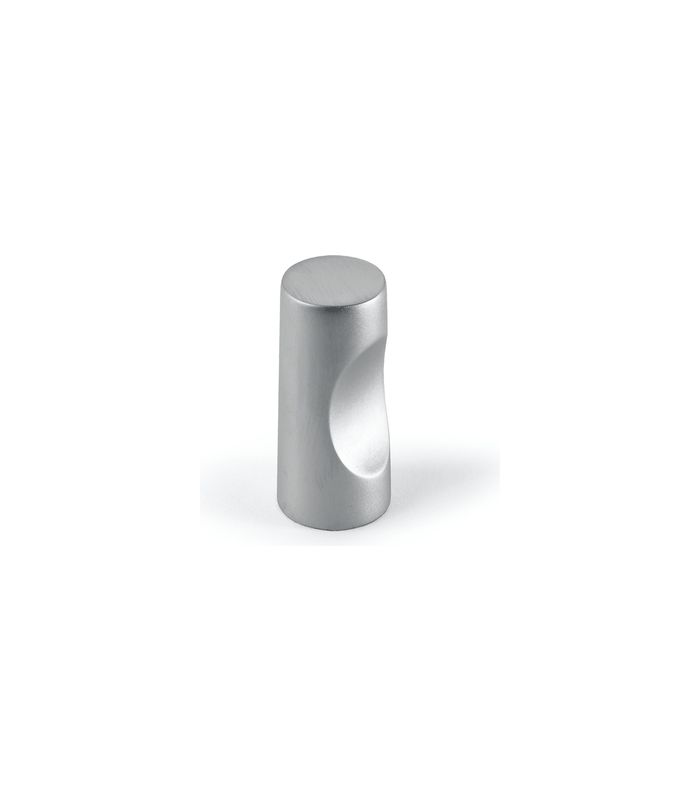 Möbel- Knopf, Almus, 9112590, Durchmesser 12mm, Höhe 24mm, Zink matt verchromt
