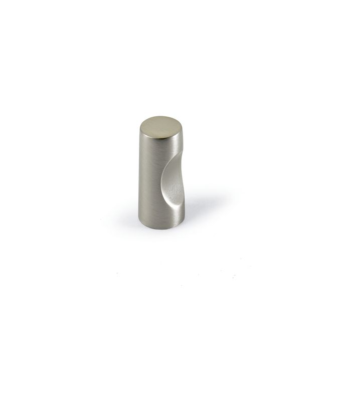 Möbel- Knopf, Almus, 9114036, Durchmesser 12mm, Höhe 24mm, Zink, edelstahloptik
