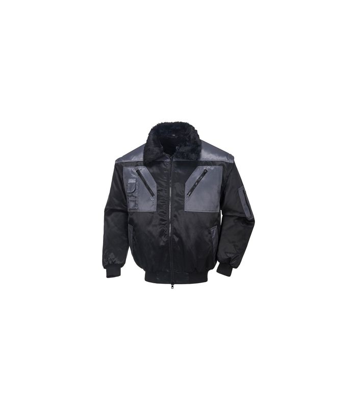 Pilotenjacke Achim schwarz /anthr., Gr. S