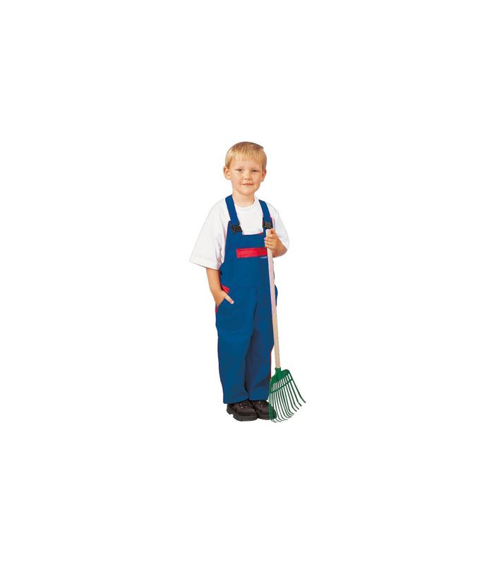 Kinderlatzhose, 100%BW, 290g/qm, 110/116, Kornblau /rot