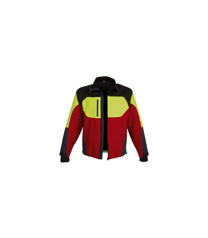 Stretchjacke Forest Jack Red, Gr. M, rot/anthr./gelb