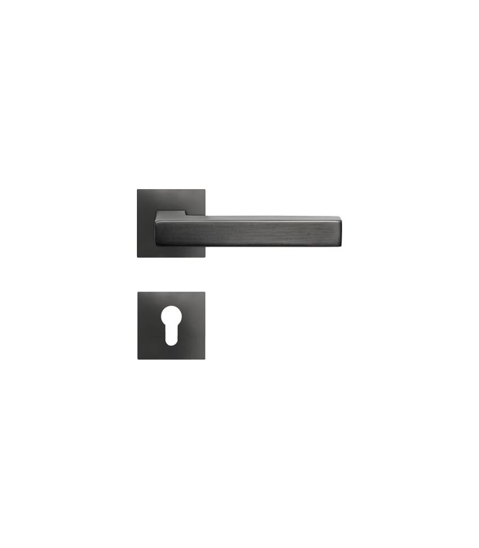 Drücker-Rosettengarnitur Seattle EPL46Q PZ Titan grau TS 38-47mm PlanDesign