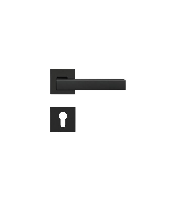 Drücker-Rosettengarnitur Seattle EPL46Q PZ Kosmos schwarz TS 38-48mm PlanDesign