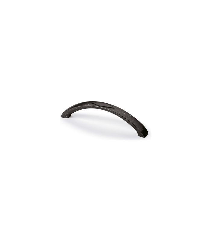Möbel- Griff, Bracara, 9206129, Breite 15x 128mm, Höhe 33mm, schwarz, matt Vintage, gemustert