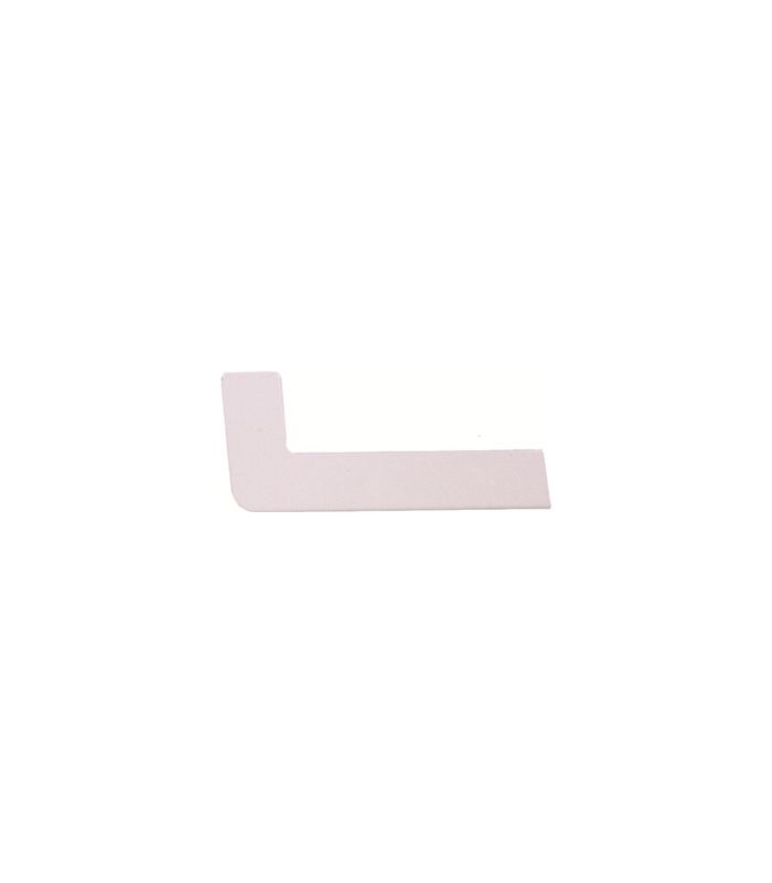Bank Abschluss 500 mm LM RAL 9016 Putz 18 mm links