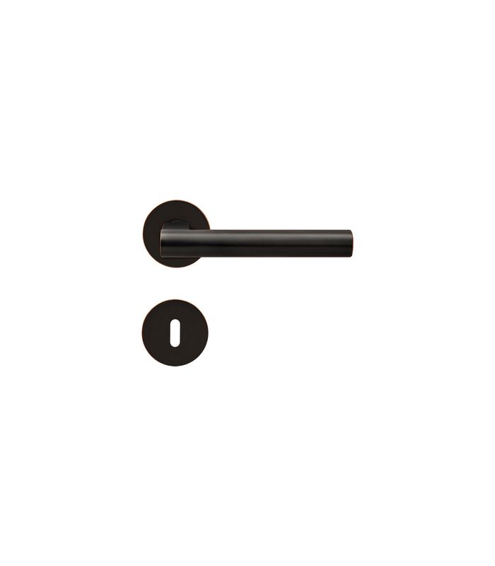 Drücker-Rosettengarnitur Madeira EPL45 BB Antik Bronze Optik TS 38-48mm PlanDesign