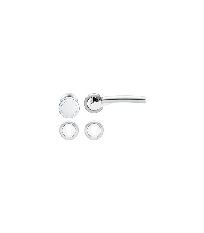 Wechsel-Rosettengarnitur Atlanta ER36 PZ Edel.pol./matt rechts TS 39-48mm