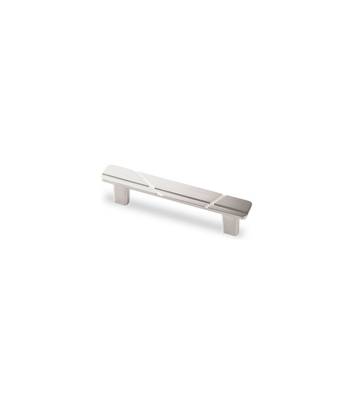 Möbel- Griff, Celista, 9080838, Breite 24x 128mm, Höhe 25mm, gebürstet, edelstahloptik