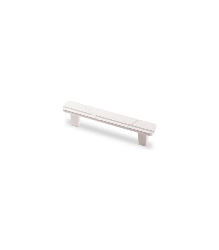Möbel- Griff, Celista, 9082137, Breite 25x 128mm, Höhe 27mm, weiß, gemustert