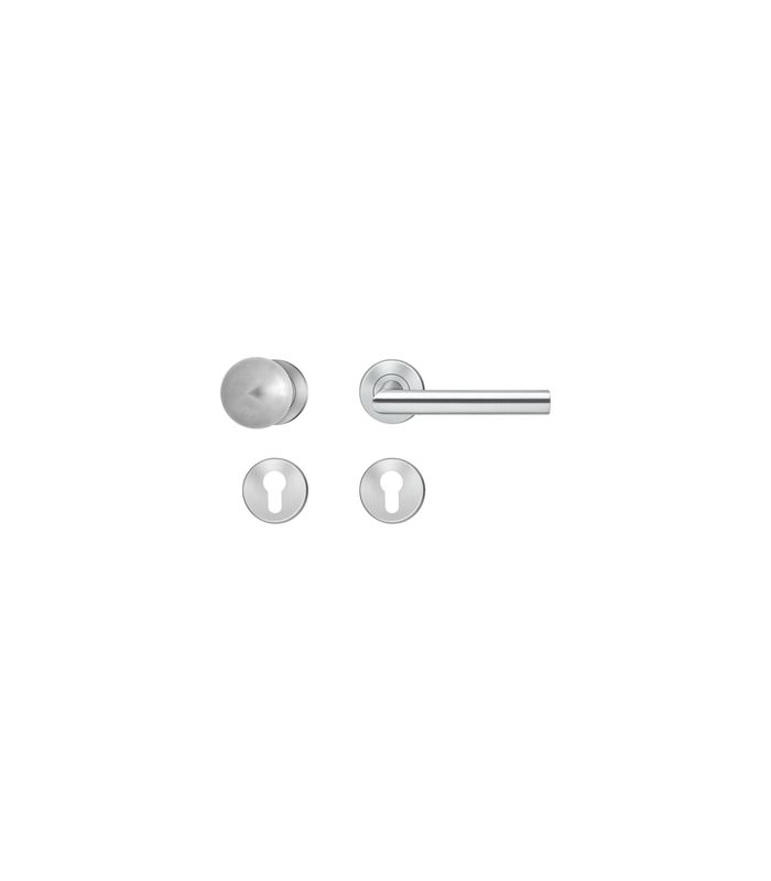 Klipprosetten E/FS 300 WG rechts FS 9mm Edelstahl matt