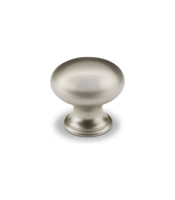 Möbel- Knopf, Cirpi, 9206738, Durchmesser 30mm, Höhe 27mm, Messing, edelstahloptik gebürstet