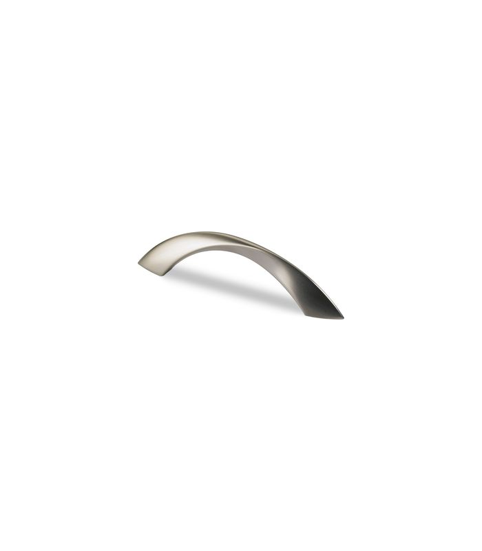 Möbel- Griff, Coria, 9112595, Breite 16x 128mm, Höhe 34mm, edelstahloptik, gebürstet