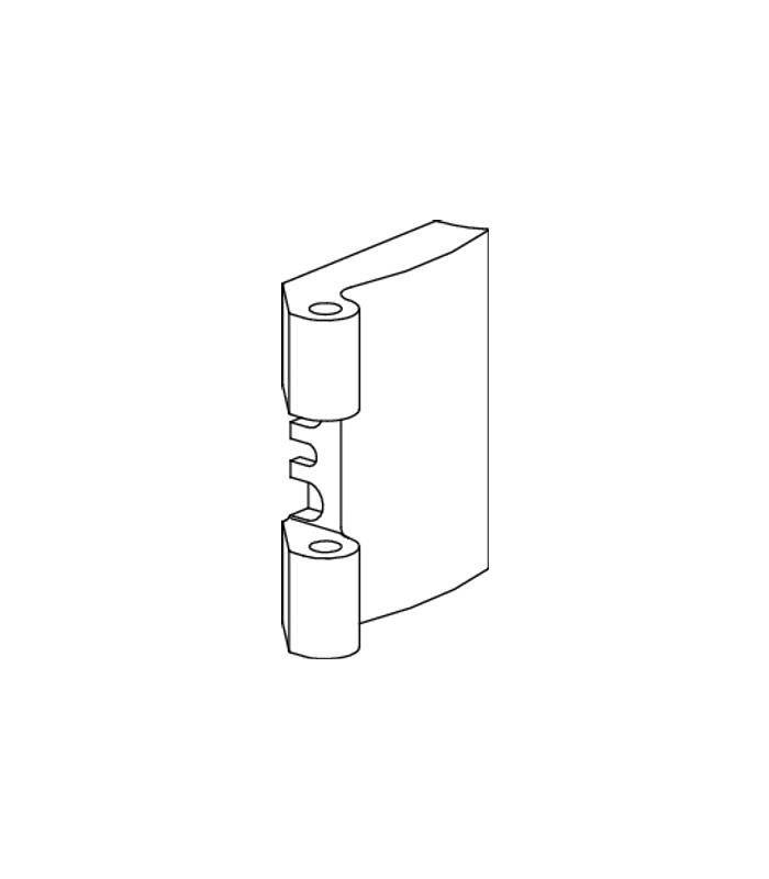 FS-Flügelband, Patio Fold, Gr. 50 DL-R, ALU, tiefschwarz, pulverbeschichtet