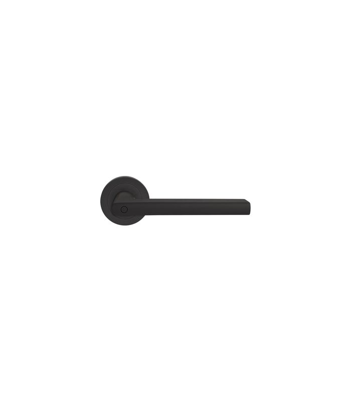 Drücker-Rosettengarnitur Montana ER54 DIN R ohne Schlüsselrosette Kosmos schwarz KD Basic TS 45mm