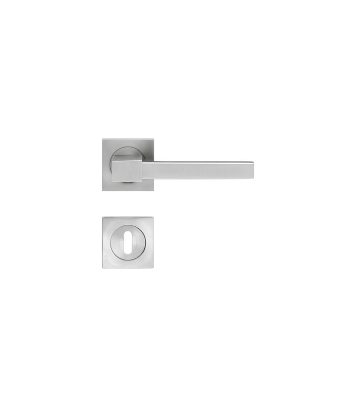 Drücker-Rosettengarnitur Portland ER47Q BB Edelstahl matt TS 39-48mm