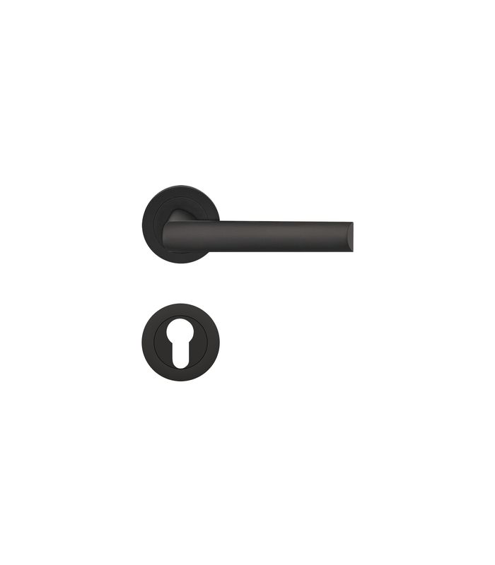 Drücker-Rosettengarnitur Paris ER55-PZ Kosmos schwarz TS 38-48mm