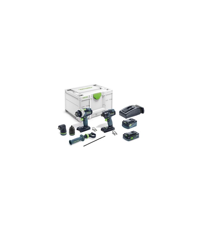 Akku Schrauber- und Bohrer-Set TID 18 5,0/4,0-Set TPC 18/4