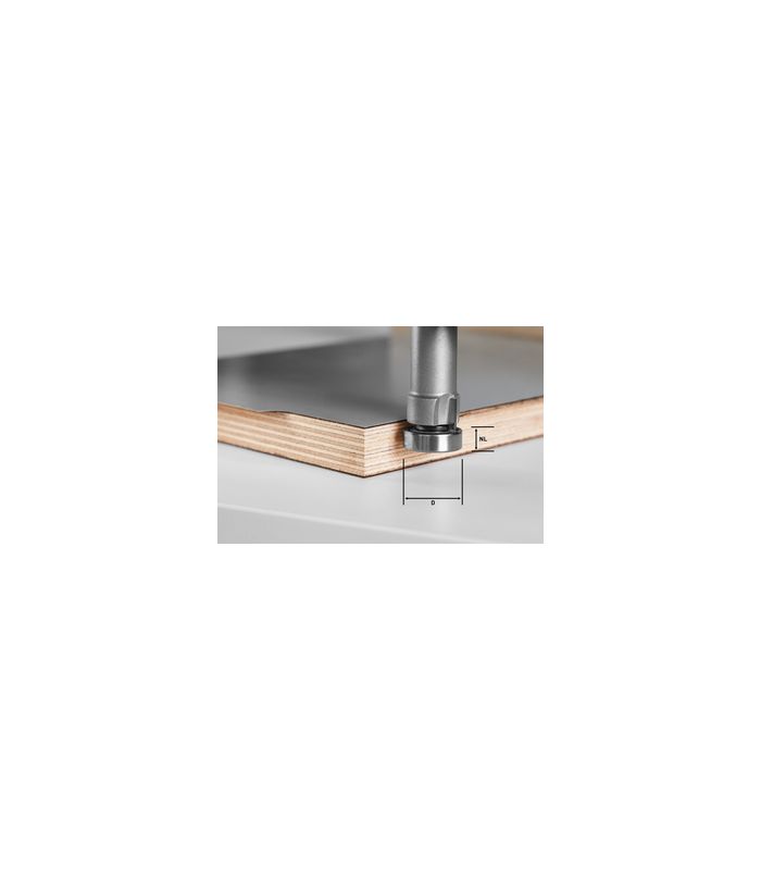 HM-Bündigfräser mit KUGELL.22/8 MM HM/KLS D 22/8-OFK